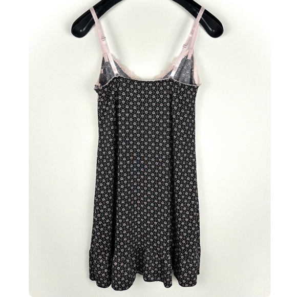 Vintage Marilyn Monroe Lingerie Printed Slip Dress in Black & Baby Pink • S/M - Picture 5 of 7